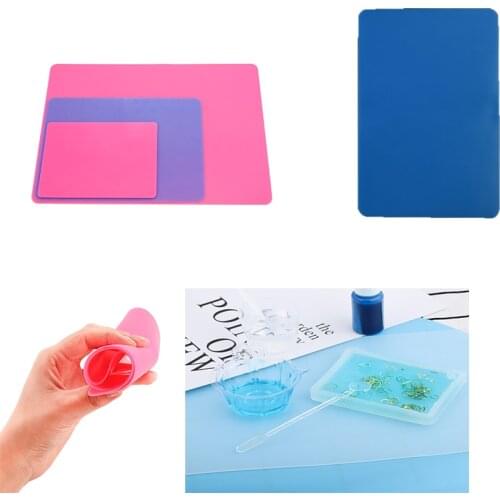 Transparent Silicone Place Mat Table Mats Anti-skidding Washable Durable Easy To Clean Epoxy Resin For DIY Jewelry Making Tools