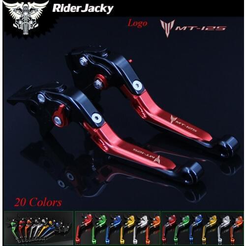 Riderjacky Red+Black For Yamaha MT-125 MT125 MT 125 2015/2016 Adjustable Folding Extendable Motorcycle Brake Clutch Levers