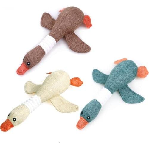 Dog Tooth Grinding Wild Goose Vocal Toy Teddy Puppy Golden Puppy Large Dog Bite-resistant Toy