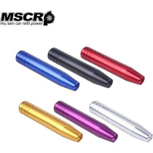 Universal shift knob 18cm Length Aluminum Gear Shift Knob Racing Car Shift Gear Knob with 3 adapter