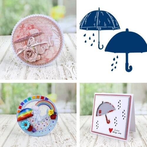 Umbrella Cutting Dies Scrapbook Diary Decoration Stencil Embossing Template DIY Greeting Card Handmade 2021 Card Handmade