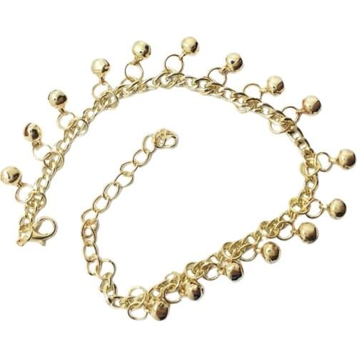 Womens Anklet Chain Beach Foot Wear Belly Dance Bells Chain Adjustable