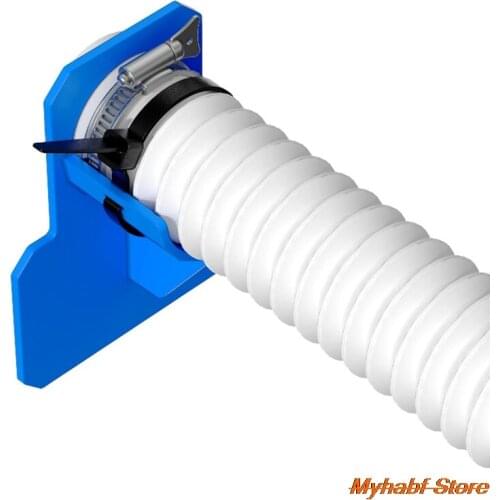 1pc Swimming Pool Pipe Holder for Supporting Dia 30-37mm Pipes Above Ground 32mm Hose Outlet with Cable Tie