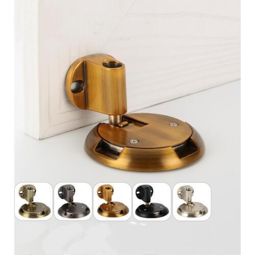 1pc Mechanical Floor door damper spring Push Doorstop Hidden Door Holders Catch suction lock stainless steel Furniture Hardware