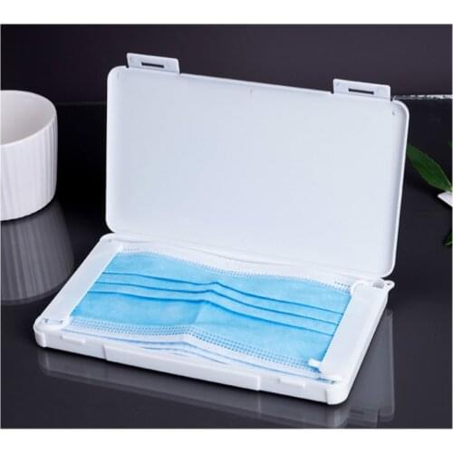1PCS Plastic Masks Case Saves Masks Box Portable Box for Storing Mask Students Men Women Mask Storage Dustproof Mask Organizer