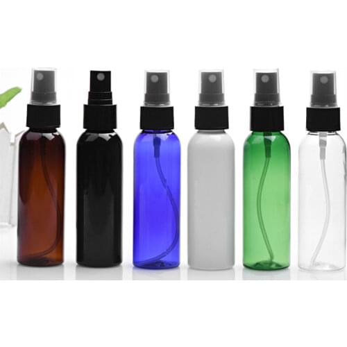 5 Pcs of portable small plastic empty spray bottle refillable travel transparent plastic perfume bottle atomizer empty small spr