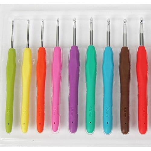 1PC Knitting Craft Case Crochet Tool DIY Hooks 14 Sizes Parts Weaving Full Set Home Stitches Knitting Needles For Loom Tool Band