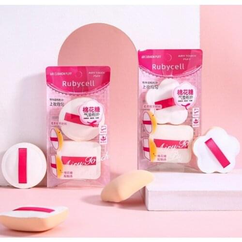 2pcs Foundation Makeup Sponge Pro Cosmetic Blender Puff Beauty Air Cushion Powder Smooth Wet Dry Dual-Use Makeup Sponge Tool