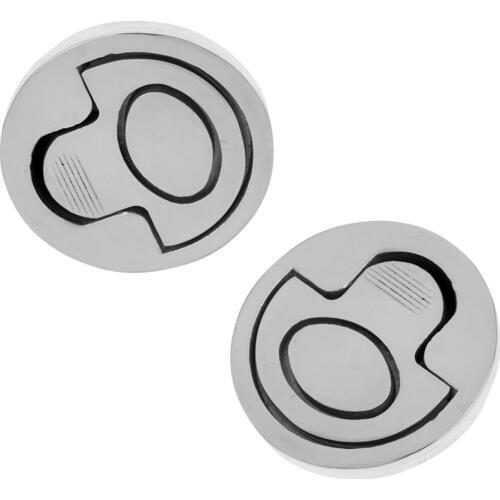 2 Pieces Marine Grade 316 Stainless Steel Flush Pull Lift Handle Ring Boat