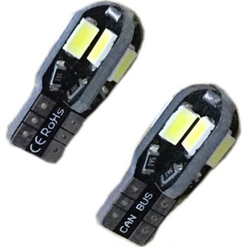 Factory Direct Selling Car LED Lights W5W T10 8 SMD 5730 T10 and Shown Wide Light License Plate Light Running Lights 6000K