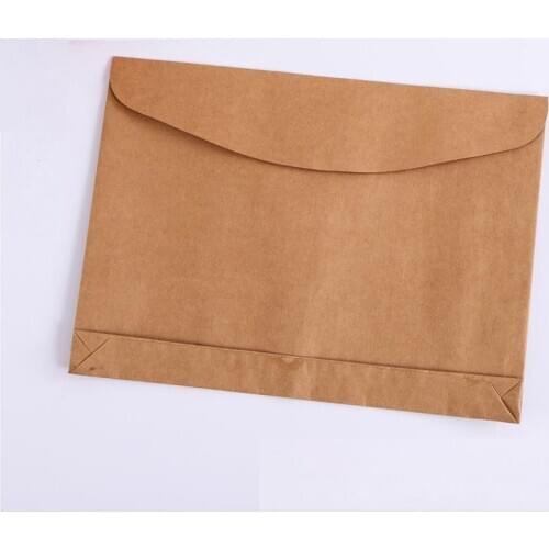 300X Blank kraft Horizontal Envelope bags paper documents bags Kraft Paper Bag Card Bag For Office School Party Birthday Wedding