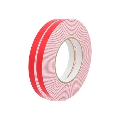 5Pcs 10mm Width 2mm Thickness Dual-sided Adhesive Shockproof Sponge Foam Tape 5M