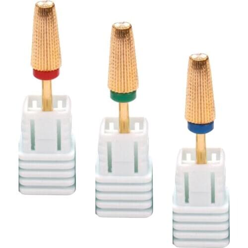 5 in 1 Tapere Nail Drills Carbide Nail Drill Bit for Electric Nail Drill Machine Nail Bit Cutter polishing Tools Left Right Hand