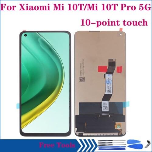 6.67" Original For Xiaomi mi10T Mi 10T 5G LCD Screen Display Touch Panel Digitizer For Mi 10T Pro 10tpro 5G M2007J3SG Screen