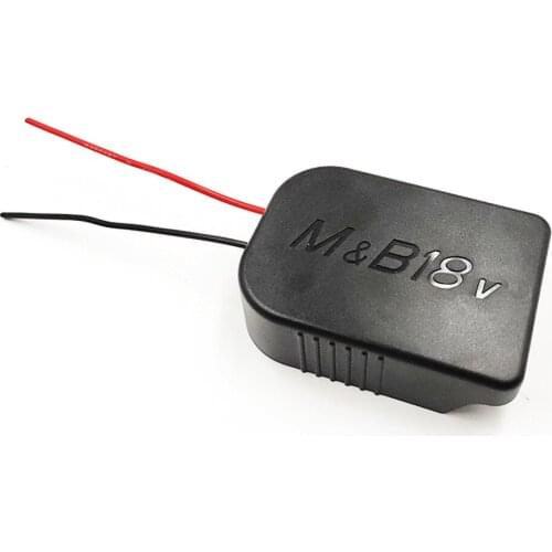 Free shipping For Makita&Bosch Adapters 18V Battery Power Connector Adapter Dock Holder With 12 Awg Wires Connectors Power Black