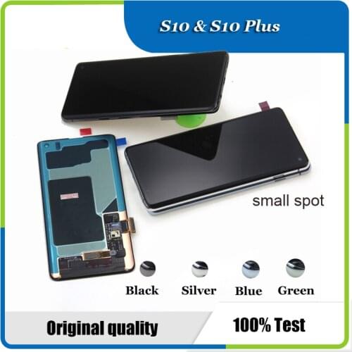 For SAMSUNG Galaxy S10 G973F/DS G973F G973 S10 Plus G975 G975F G975F/DS touch screen digitizer AMOLED S10 S10+Plus LCD
