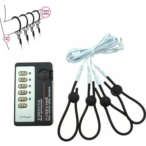 Electro Shock Therapy Penis Extender Penis Rings Cock Ring, Electrical Stimulation Massage Medical Themed Sex Toys For Couples