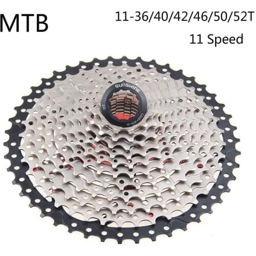 Sunshine Cassette 11 Speed 11-36/40/42/46/50/52T Bicycle Sprocket Freewheel 11v Cassette Mountain Bike Parts Mtb Accessories New