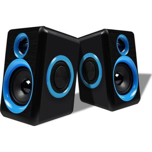 Surround Computer Speakers with Deep Bass USB Wired Powered Multimedia Speaker for PC Laptops Builtin Four Loudspeaker Diaphragm