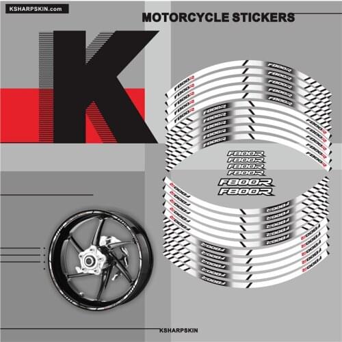 Motorcycle tyre Sticker inner rim reflective decoration decal For BMW F800R