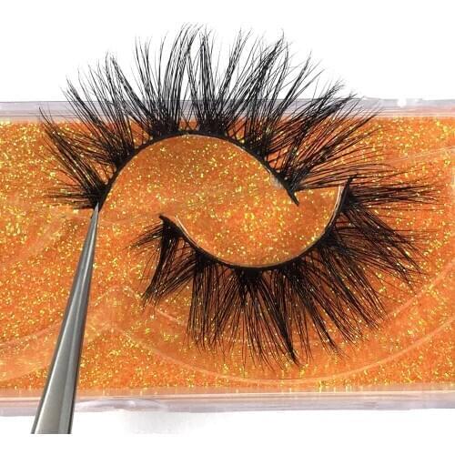Mustudo 5D Mink Lashes Cruelty-free Mink 3D Eyelashes Handmade Full Strip Lashes Crisscross False Eyelash Makeup Eyelashes 6D89