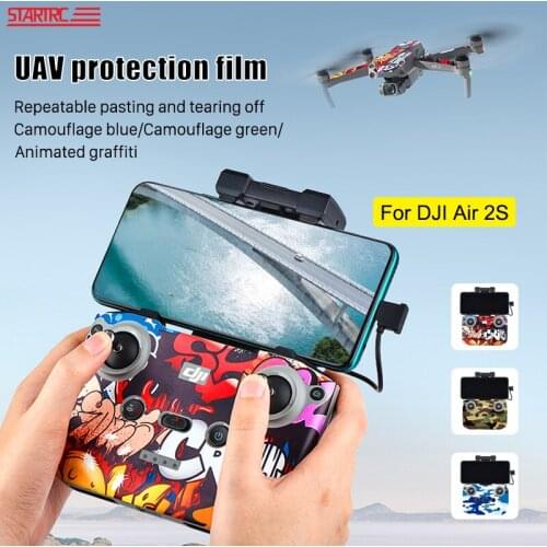 Air 2S Sticker PVC Protective Film Body Remote Controller Battery Stickers Skin Scratch-proof Decals For DJI Mavic Air 2s Drone