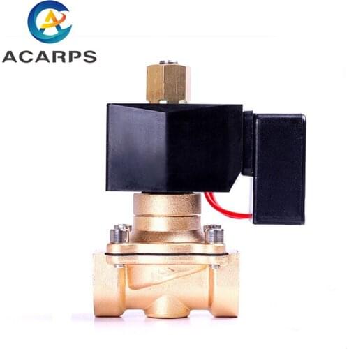 3/8" 1/2" 1" 2" Energy Saving Normally Open Solenoid Valve Brass Switch Valve Water Valve 220V 12V 24 Hours Energize Not Fever