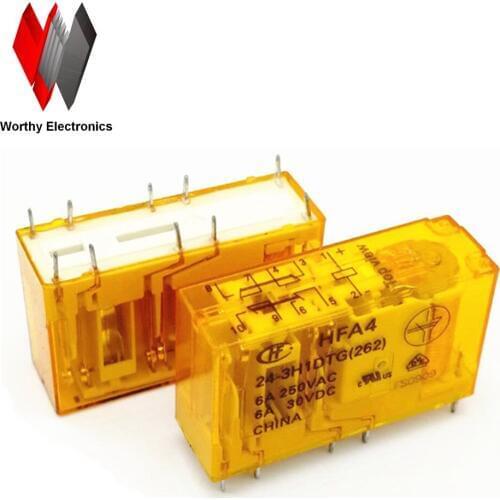 Wholesale 10pcs/lot relay HFA4-24-3H1DTG