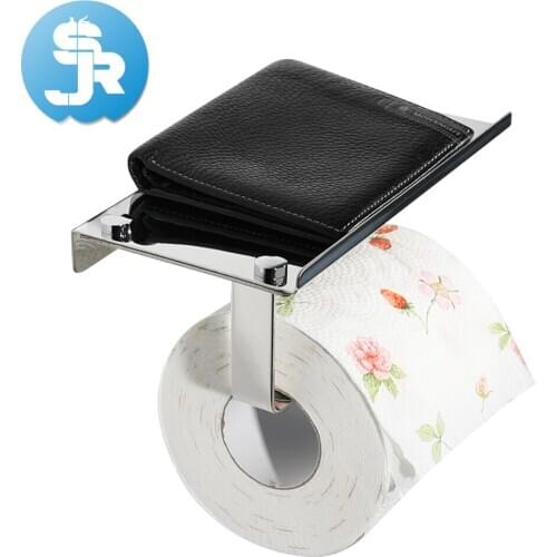 Excellent quality modern style bright color toilet roll holder stainless steel bathroom toilet paper rack free shipping 2018 new