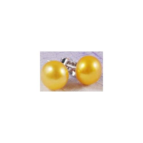 Lovely Fine Jewelry earrings 9-10mm en Akoya Pearl Earrings Stud AAA Grade Wholesale 1[pair collares kolye