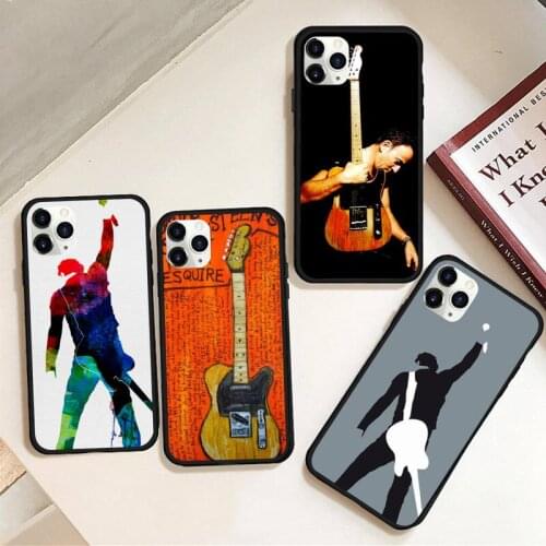 Bruce Springsteen The Boss Phone Case Rubber for iPhone 12 pro max mini 11 pro XS MAX 8 7 6 6S Plus X 5S SE 2020 XR cover