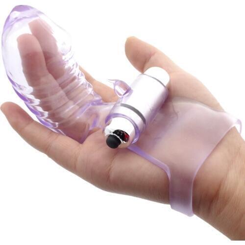 Finger Sleeve Vibrator Female Masturbator G Spot Massage Clit Stimulate Sex Toys For Women Lesbian Orgasm Adult Products