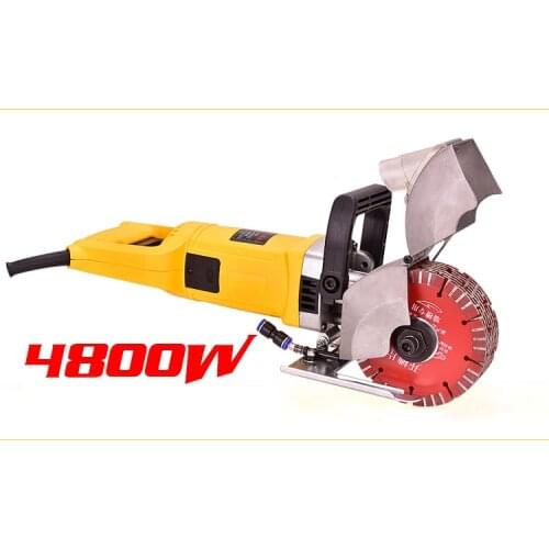 220V One-step Forming Electric Wall Chaser Groove Cutting Machine Steel Concrete Slot Machine 45MM 4800W 6700RPM Y