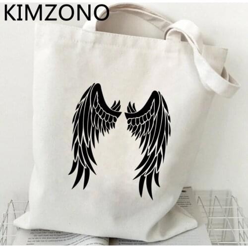 Lucifer shopping bag jute bag recycle bag shopper tote bolsa bag cloth fabric sac toile