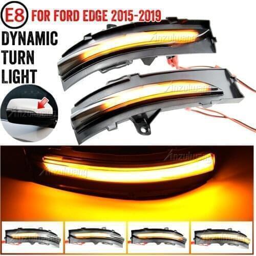 LED Turn Signal Light For-Ford Edge EDGE 15-19 Dynamic Side Rearview Mirror Blinker Indicator