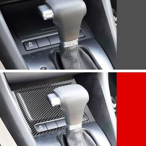 Carbon Fiber Texture Front Center Ashtray Storage Panel Cover Fit for Golf 6 MK6