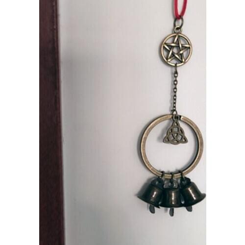 Wiccan Bells Keychain Door Bells Energy Magic Pagan Protection Banish Evil Witch Gothic Jewelry