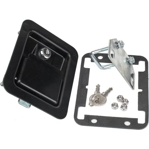 Trailer Truck Tool Box Door Single Point Handle Locking Latch Toolbox Lock with 2 Keys for Camper Caravan Motorhome