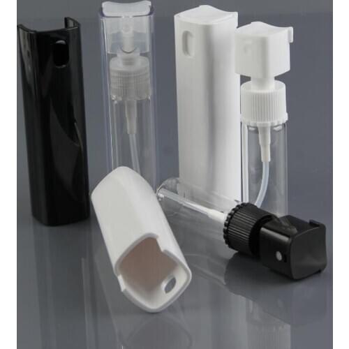 10ML Square Plastic Packing Bottles Refillable Womens Perfume Bottle 10CC Travel Refillable Empty Atomiser Spray Hot