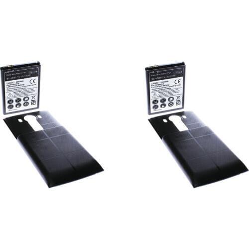 2pcs/lot 6500mAh BL-45B1F Replacement Extended Battery + Color Cover Case For LG V10 H901 VS990 H960A LS992 H968 H961N H900