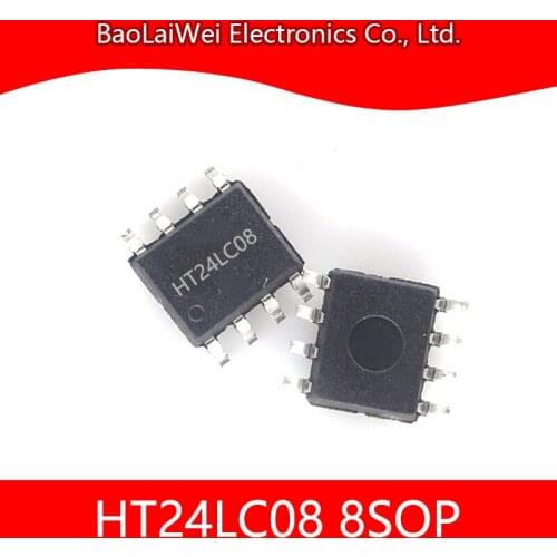 500pcs HT24LC08 8SOP ic chip Electronic Components Integrated Circuits Active Components CMOS 8K 2-Wire Serial EEPROM