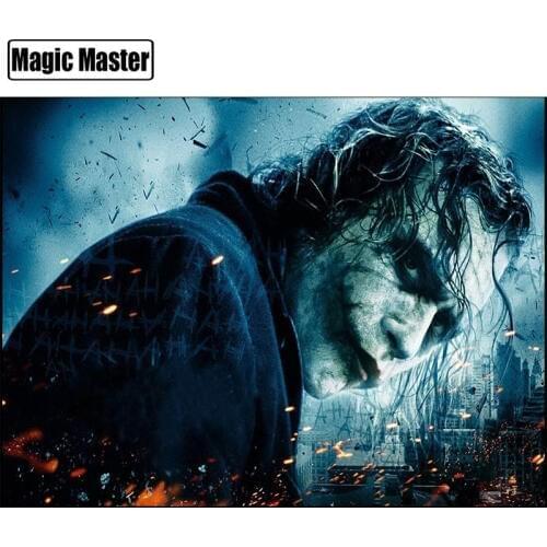 5D DIY Diamond Embroidery Ghost Makeup Joker Picture Mosaic Diamond Painting Cross Stitch Craft Full Square Paintings Art