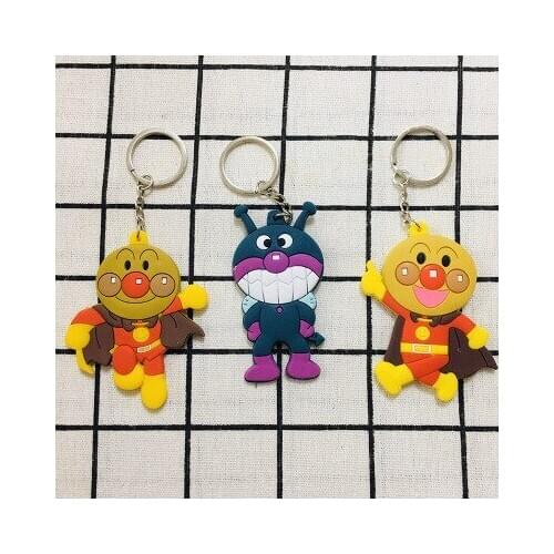Anpanman Fashion Anime Toy Figures Keychain Cartoon Keyholder Birthday Unisex Gifts New
