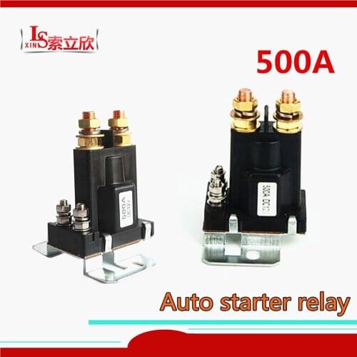 12V/24V 500A Automobile Start Relay 12v Elevator Excavator Forklift Refit High Current Main Power Switch 500A car relay