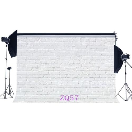 Photography Backdrops Weathered Whitewashed White Brick Wall Seamless Newborn Baby Kids Adutls Portraits Background
