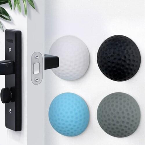 Mute Non-punch Silicone Door Stopper Self Adhesive Cupboard Door Stop Buffer Cushion Wall Absorption Door Plug Anti-bump Pad
