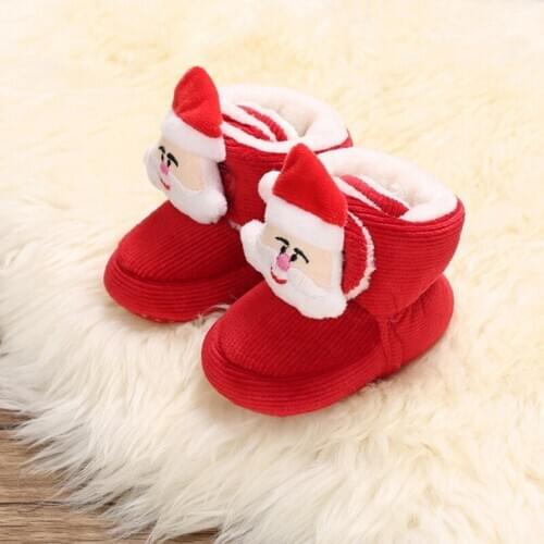 2020 Winter Plus Velvet Baby First Walkers Casual Booties Toddler Girl Shoes Crib Shoes Warm Baby Prewalker Boots