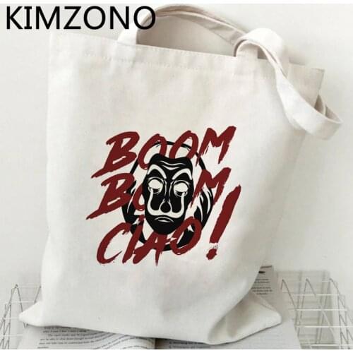 La Casa De Papel shopping bag jute bag tote shopper recycle bag bolso bolsas de tela bag sacola string boodschappentas sac tissu