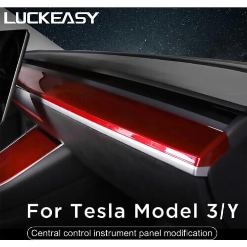 For Tesla model3 Model Y 2017-2021 central control trim protection decoration accessories Model 3 car central control dashboard