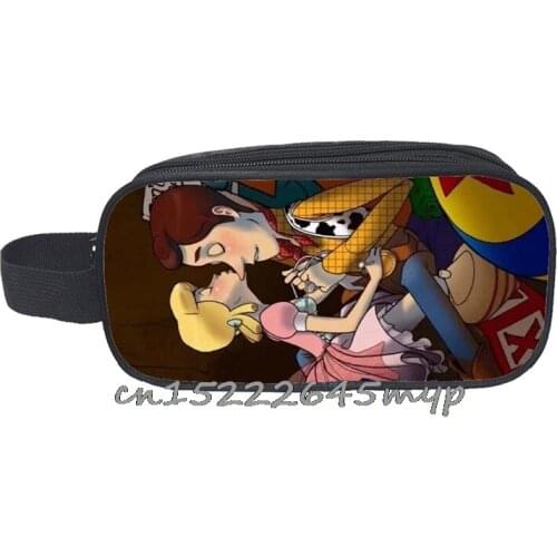 Toy Story big zipper pencil case School stationery storage bag cute pen case Cartoon big pen bag for children pencil bags gifts